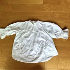 グリーンレーベルリラクシング 七分袖シャツ 115cm ホワイト