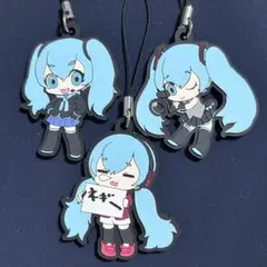 初音ミク ラバーストラップ TOUCH！WOWOW2014 3個セット