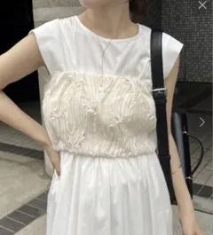 【CAPRICIEUX LEMAGE】ラインレースビスチェ