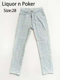 【未使用/海外】Liquor N Poker ストレート デニム パンツ 28