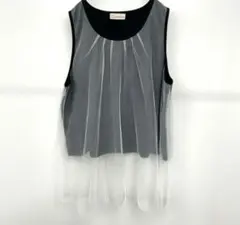 大きいサイズA HAPPY MARILYN チュール重ね ノースリーブ トップスのサムネイル
