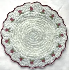 【即購入可】ハンドメイド　ランチョンマット　ドイリー　モチーフ編み　かぎ針編み