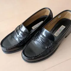 HARUTA 黒 ローファー 22.5cm