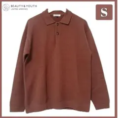 2/8迄 B&Y ニットポロシャツ オレンジ S