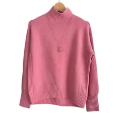 桜ピンク ❤️ニット❤️インポート❤️XL❤️長袖 伸縮性あり