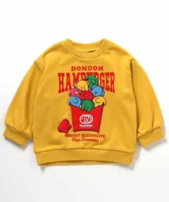 DOMDOM ハンバーガーイラスト 長袖カットソー