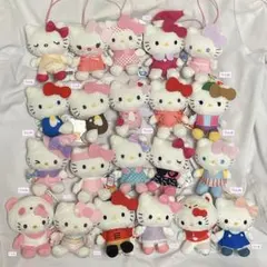 キティ リサとガスパール キーホルダー うさぎ マスコット カラフル