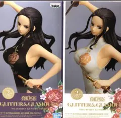 ワンピース GLITTER&GLAMOURS ロビンカンフーstyle黒白セット