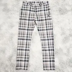 パーリーゲイツ 00/SS レディース ロングパンツ ネイビー チェック
