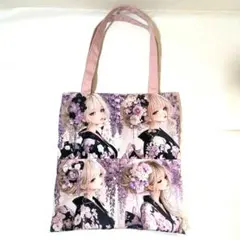 パネル生地 女の子柄 トートバッグ ハンドメイド - メルカリ