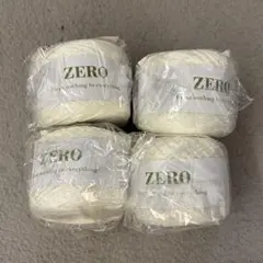 ZERO 毛糸 4玉セット ホワイト