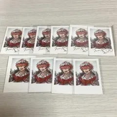 赤城ウェン チェキ風カード レア 箔押し ノーマル 10枚セット