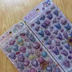 うるちゅるポップシール サンリオ キキララ キティ マイメロ クロミ 2枚セット