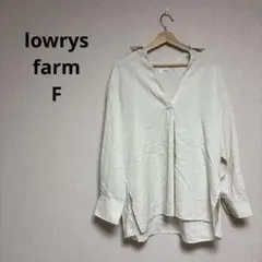 lowrys farm レディース　トップス　長袖　シャツ　ベージュ系　サイズF