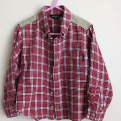 COMME CA ISM チェック柄長袖シャツ 100cm