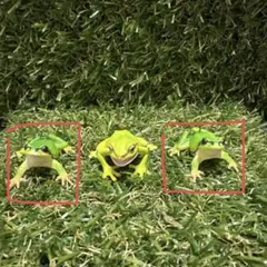 カエルの置物とマグネット 3点セット