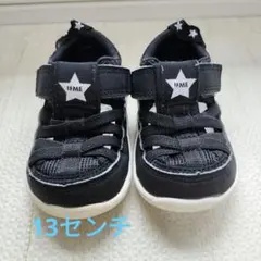 IFME ベビーシューズ 黒 星マーク　ウォーターシューズ　サンダル　イフミー