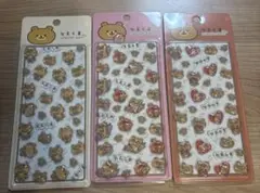 りるくま　ぷくぷくキャンディシール　3枚セット