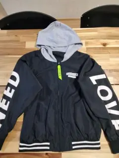 PINK-latte (ピンクラテ)リバーシブルフード付きブルゾン M