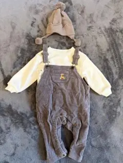 コーデュロイオーバーオールセット