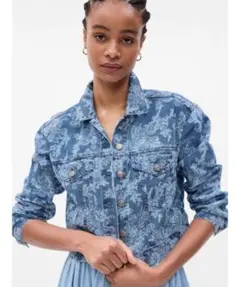 Gap ラブシャックファンシー フローラル アイコンデニムジャケット　XXS