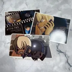 名探偵コナン SEGAラッキーくじ J賞ブロマイド&ステッカー 安室透 赤井秀一