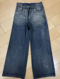 hype ワイドデニム ブルー系 グラデーション ラメ - メルカリ