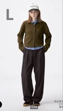 GU チノバレルレッグタックパンツ　完売品！