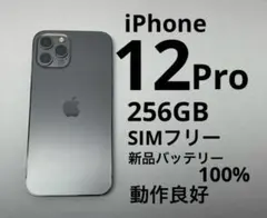 iPhone 12 Pro グラファイト 256GB動作良好 バッテリー100%