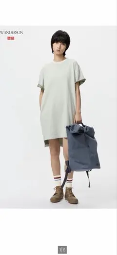 【美品】オーバーサイズバイカラーTワンピース　Ｍ