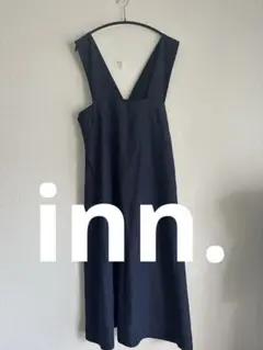 SALE‼︎【inn.（イン）」】ネイビー キャミワンピース　日本製