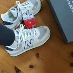 New Balance　ニューバランス 574 ホワイト/グレー スニーカー