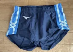 ミズノ　女子陸上ユニフォームパンツ　3XLサイズ　ネイビー×サックスブルー