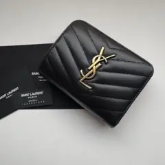 【極上美品】 958 Saint Laurentイブサンローラン2つ折り財布 極上美品】 958 Saint Laurentイブサンローラン2つ折り財布 極上