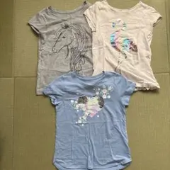 GAP KIDS Tシャツ 2枚セットとスパンコールTシャツ１枚