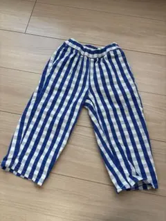 moimoi 青チェックパンツ