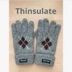 Thinsulate メンズ 手袋 グレー