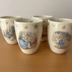 ピーターラビット 陶器製フリーカップ 4個セット