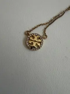 TORY BURCH ロゴ サークル ネックレス
