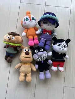 アンパンマン ぬいぐるみ6体 「プリちぃ★ビーンズ」シリーズ