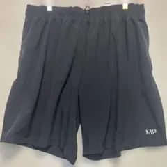 マイプロテイン MP 黒 ショートパンツ ゴムウエスト ハーフパンツ XL
