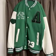 スタジャン グリーン/ホワイト 23 値下げ○