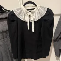 snidel スナイデル プリーツカラーニットプルオーバー