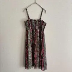 ロッタラブ ユナイテッドアローズ キャミソールワンピース 総柄 花柄 シフォン