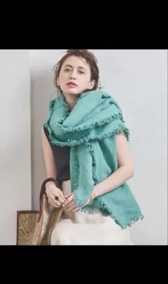 美品　ASAUCE MELER アソースメレ　リネン　ストール