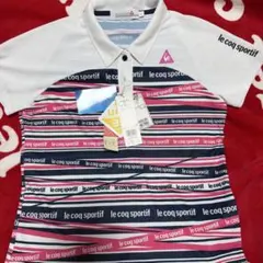 le coq sportif ストライプポロシャツ LLサイズ