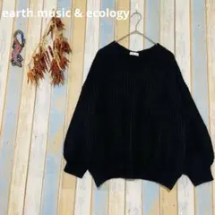 【earth music & ecology 】Vネック セーター 大人可愛い