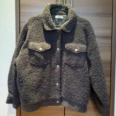 WEGO ダークブラウン ボアジャケット