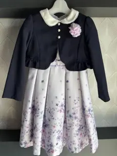 CHOPIN 女の子 入学式ワンピース 120cm ジャケット&コサージュ付き
