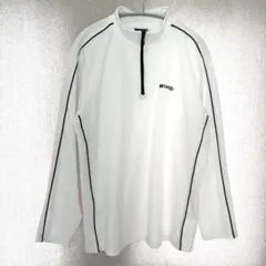 美品✦Kaepa ハーフジップジャージパーカー LL オフホワイト スポーツのサムネイル